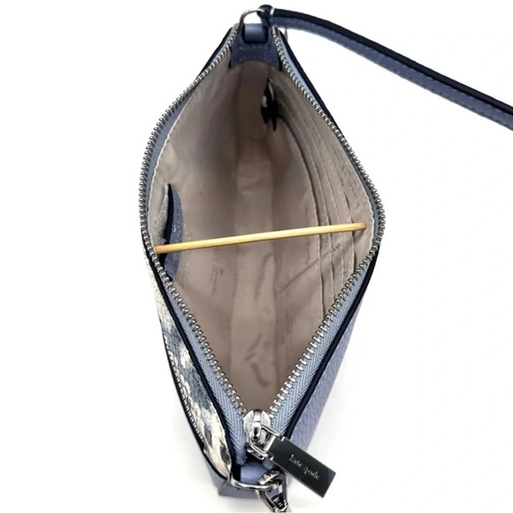 Kate Spade Leila Convertible Leather Mini
Pachette Bag Snakeskin Blue - Picture 7 of 8